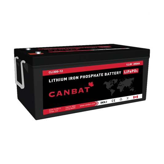 Canbat -12V 300AH LITHIUM BATTERY (LIFEPO4) | Cold Weather Option | Canadian | UL | Bluetooth Option | *Free Shipping* - Off Grid B.C.