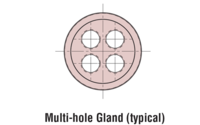 4 hole 3/4" Liquid Tight Connector - PV Cable - Off Grid B.C. Technologies ltd