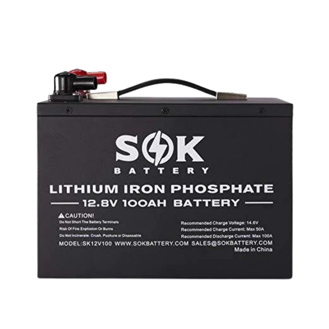 SOK 100Ah 12 Volt - Heated LiFePO4 Lithium Battery - Now in Canada! (Pre-Order) - Off Grid B.C.