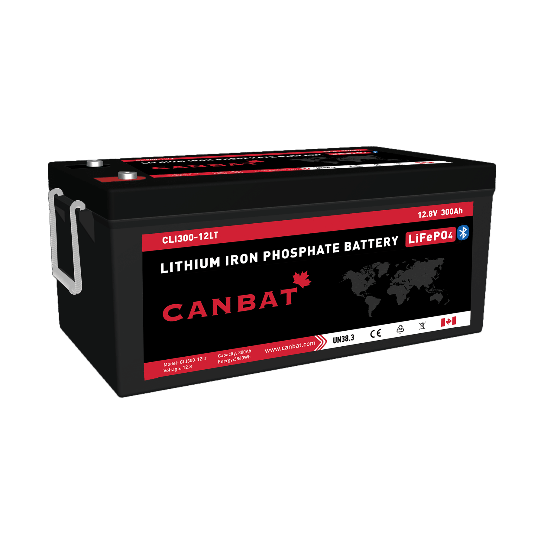 Canbat -12V 300AH LITHIUM BATTERY (LIFEPO4) | Cold Weather Option | Canadian | UL | Bluetooth Option | *Free Shipping* - Off Grid B.C.