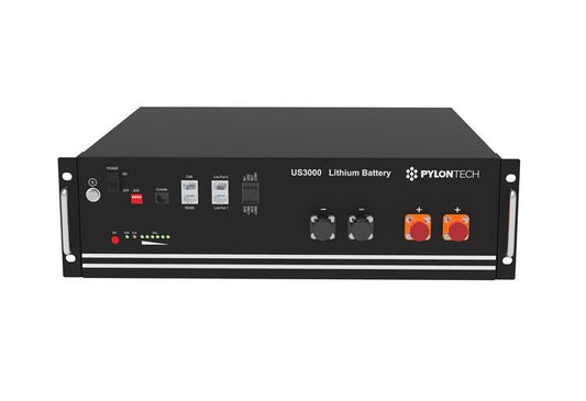 Pylontech - 74Ah LiFePO4 Server Rack Battery | Lithium | 48V | 74Ah | 3.552 kWh