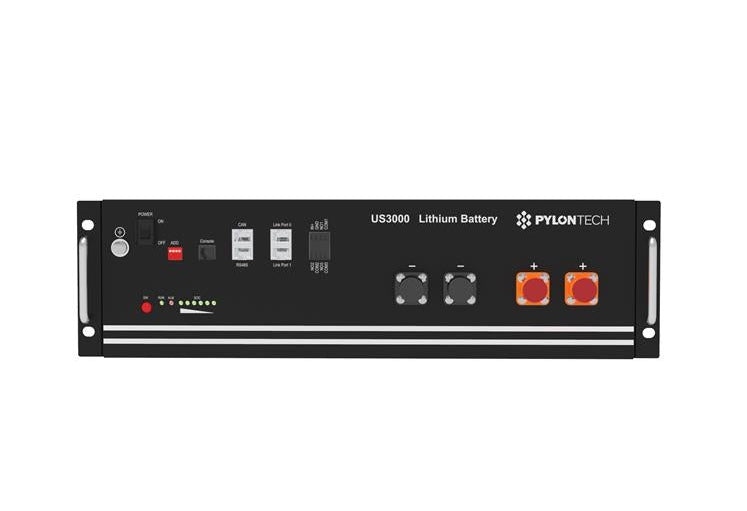 Pylontech - 74Ah LiFePO4 Server Rack Battery | Lithium | 48V | 74Ah | 3.552 kWh