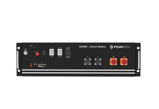 Pylontech - 74Ah LiFePO4 Server Rack Battery | Lithium | 48V | 74Ah | 3.552 kWh