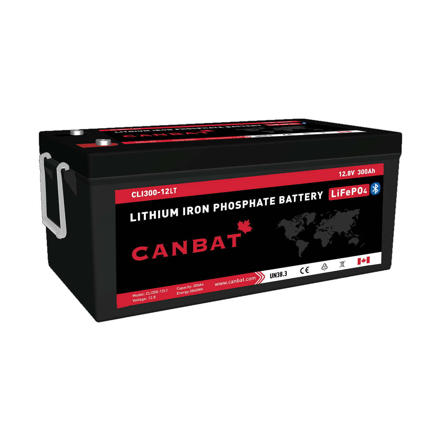 Canbat -12V 300AH LITHIUM BATTERY (LIFEPO4) | Cold Weather Option | Canadian | UL | Bluetooth Option | *Free Shipping* - Off Grid B.C.