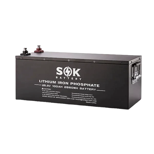 SOK 24V 100ah LifePo4 Battery - Preorder