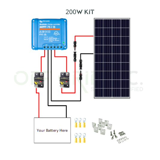 200W Solar Kit - Off Grid B.C.