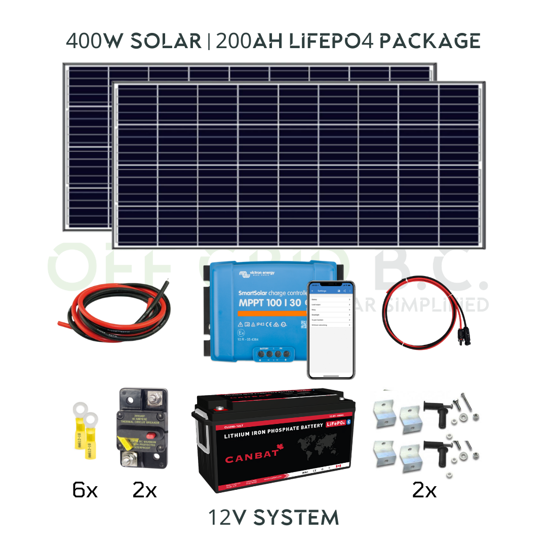 400W Solar | 200Ah LIFEPO4 | Victron | Switch Energy | Canbat | Comple ...