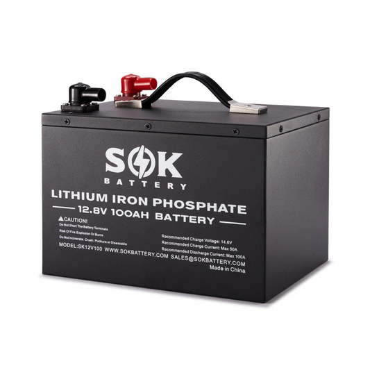 SOK 100Ah 12 Volt - Heated LiFePO4 Lithium Battery - Now in Canada! (Pre-Order) - Off Grid B.C.