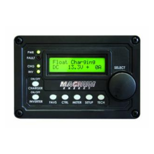 Advanced Digital LCD Display Remote Panel with 50' Cable - Off Grid B.C.
