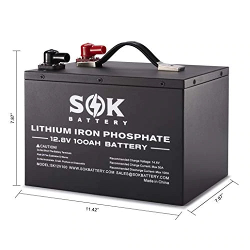CANBAT- 12V 100Ah Lithium Battery (LiFePO4) – Off The Grid Energy