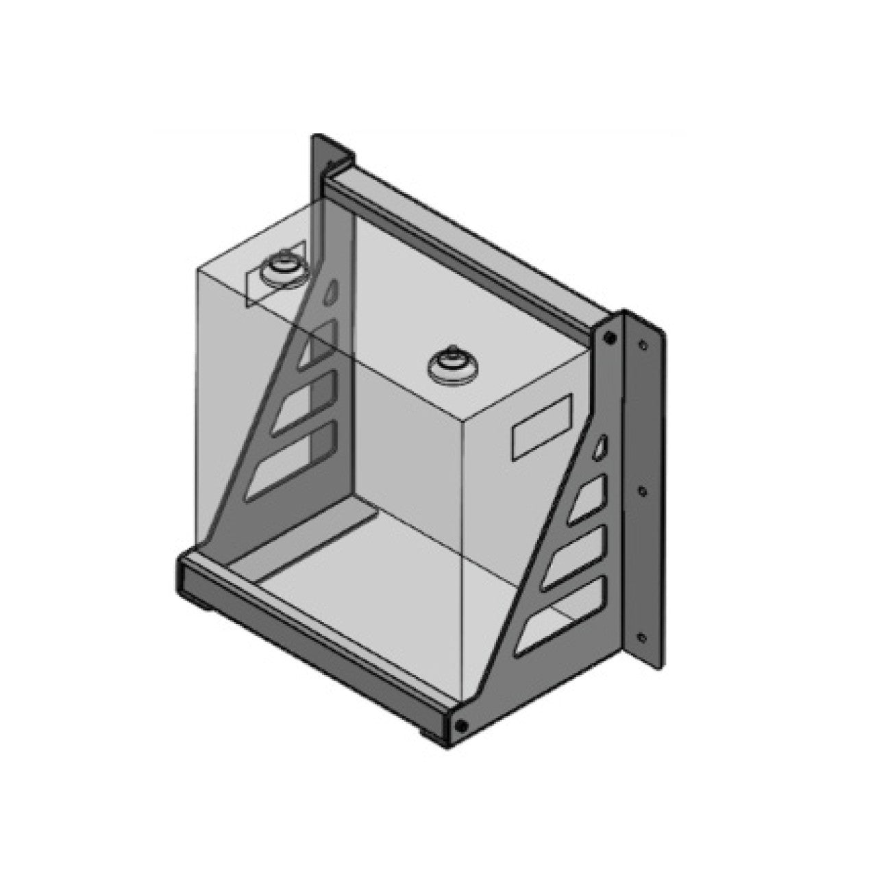 Wall Mount Bracket - 3.8kWhr - Off Grid B.C.